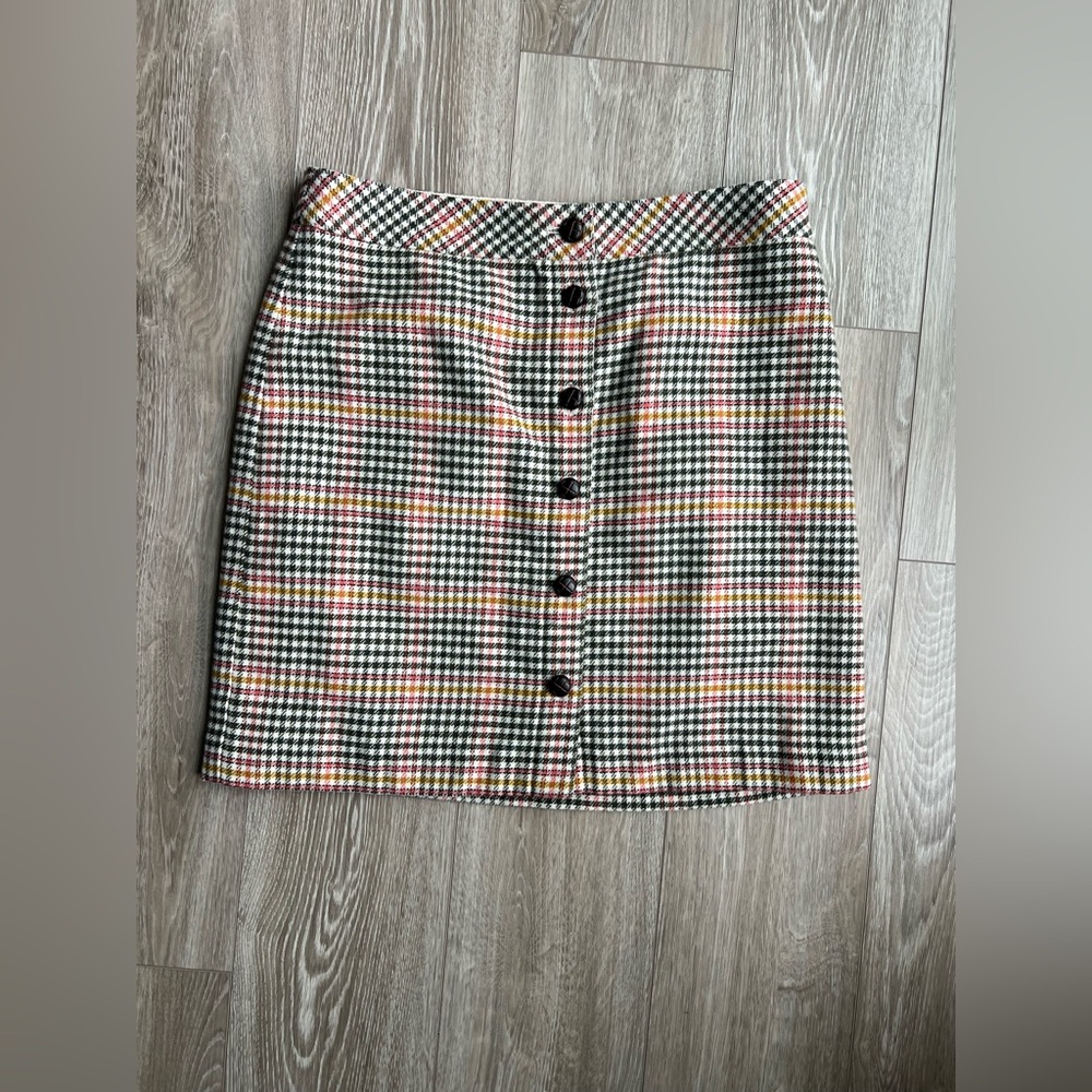 Talbots Tweed Pencil Skirt Wool size 12p Preppy Grandmacore